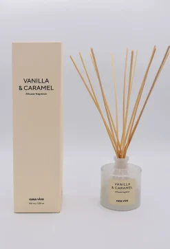 Ambientador en mikado de vainilla y caramelo 100ml Casa Viva