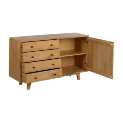 Aparador de madera de mindi 130x40x80cm