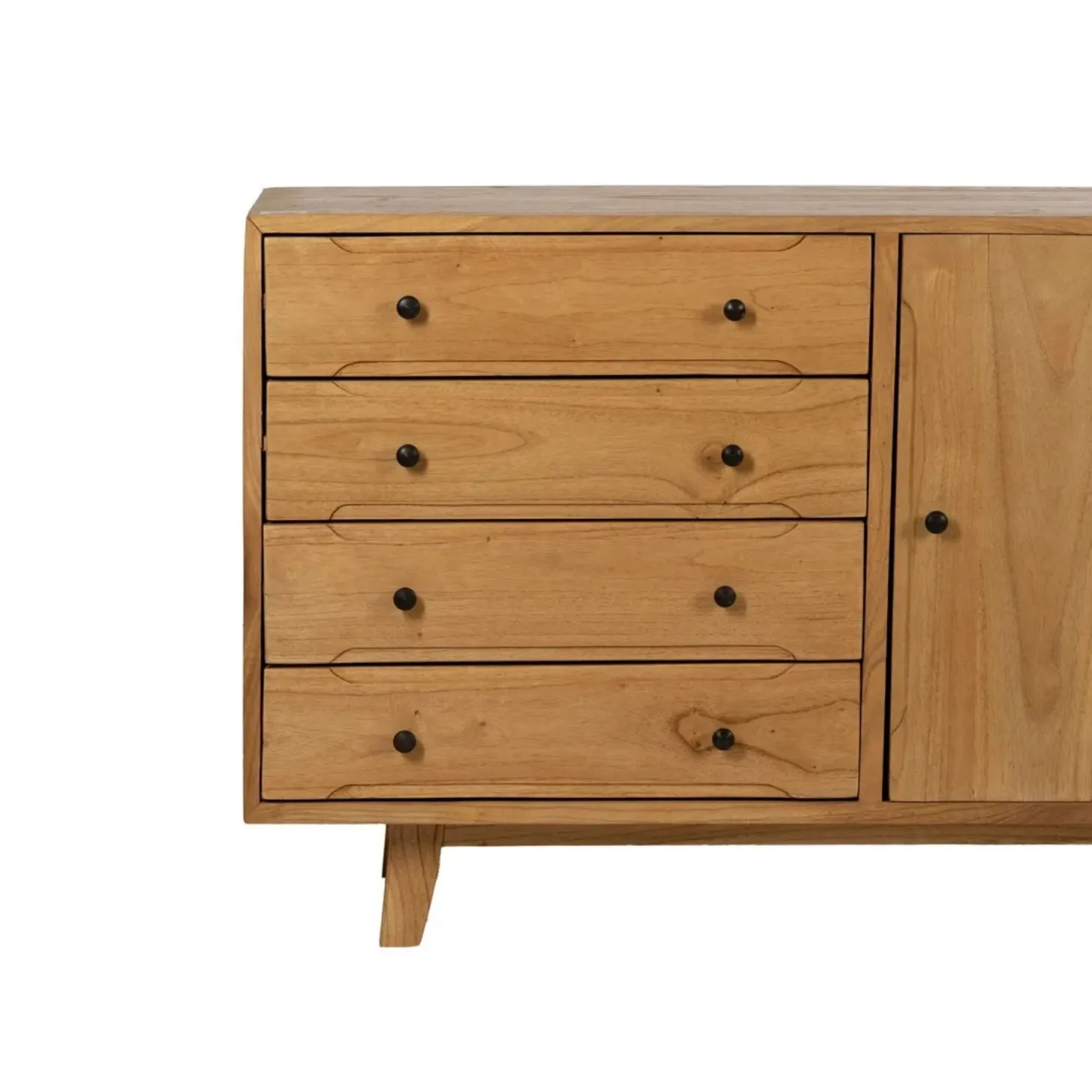 Aparador de madera de mindi 130x40x80cm