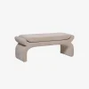 Banco beige Gaspar 112x42x45cm