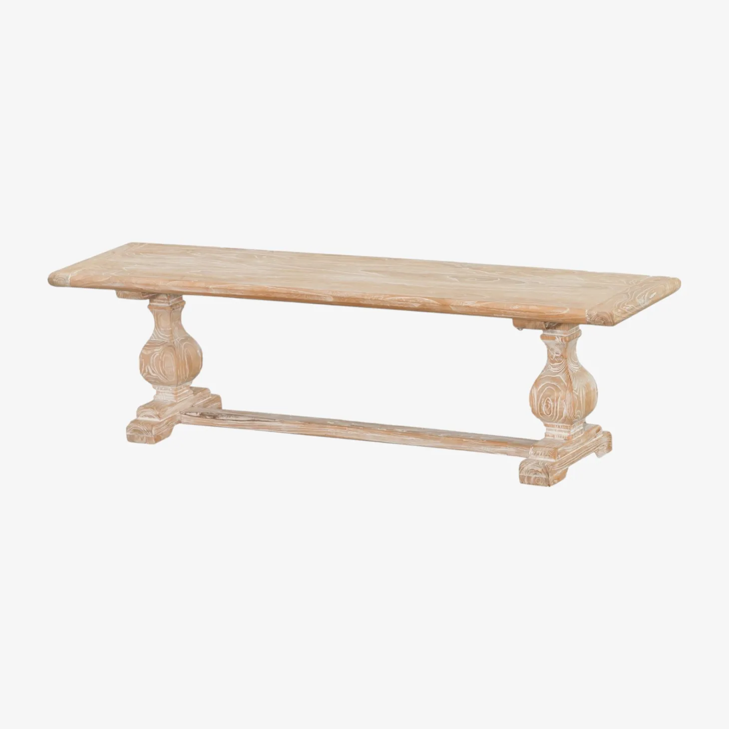 Banco de madera de olmo reciclada Toulouse 168x39x46cm