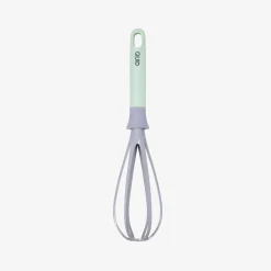 Batidor de varillas de plástico verde y gris Nira 30cm