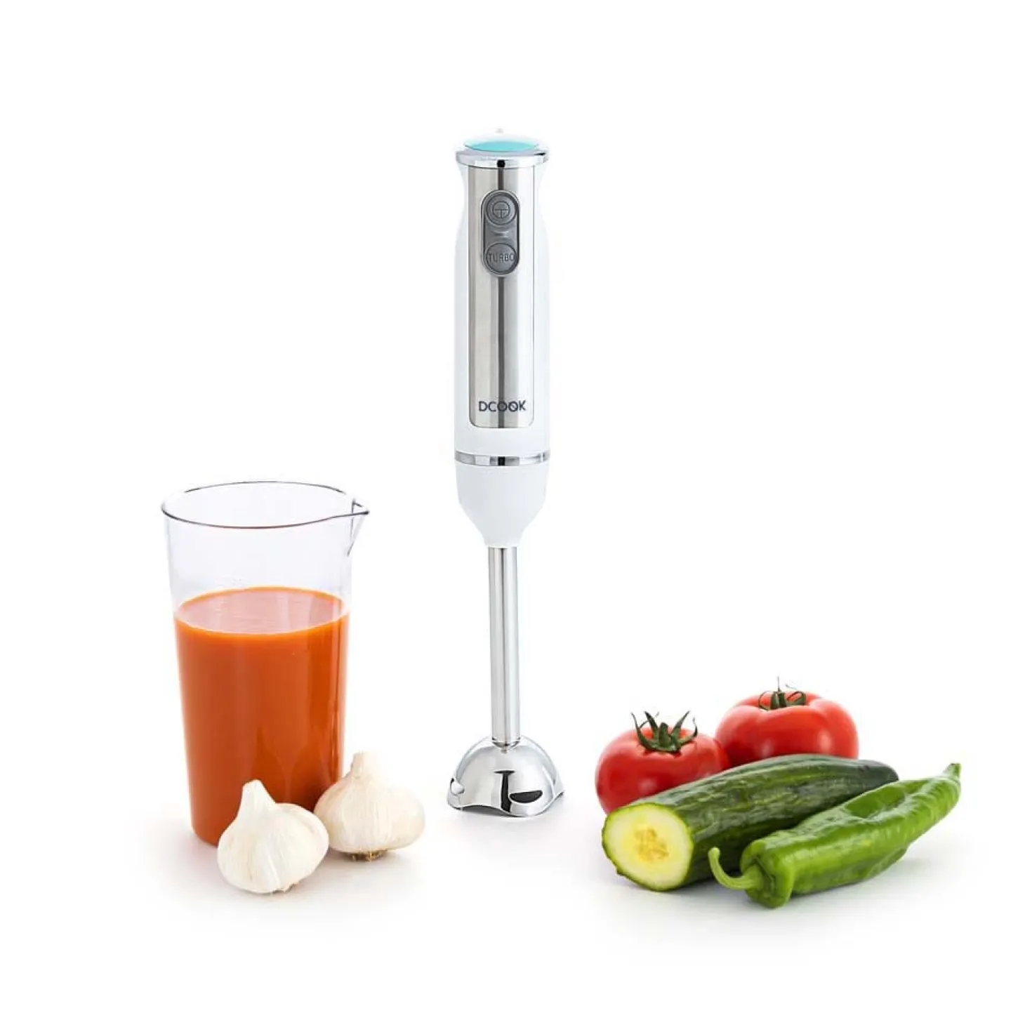 Batidora de mano con vaso DCook 600W