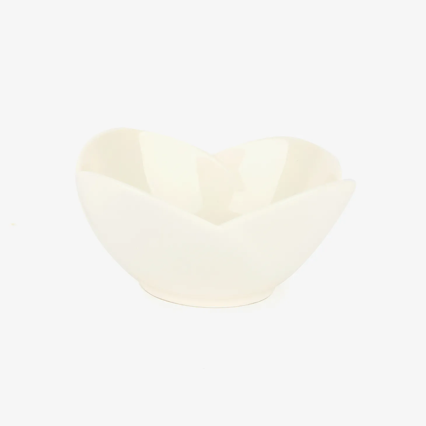Bol de porcelana para aperitivos con forma de pétalo Ø11cm