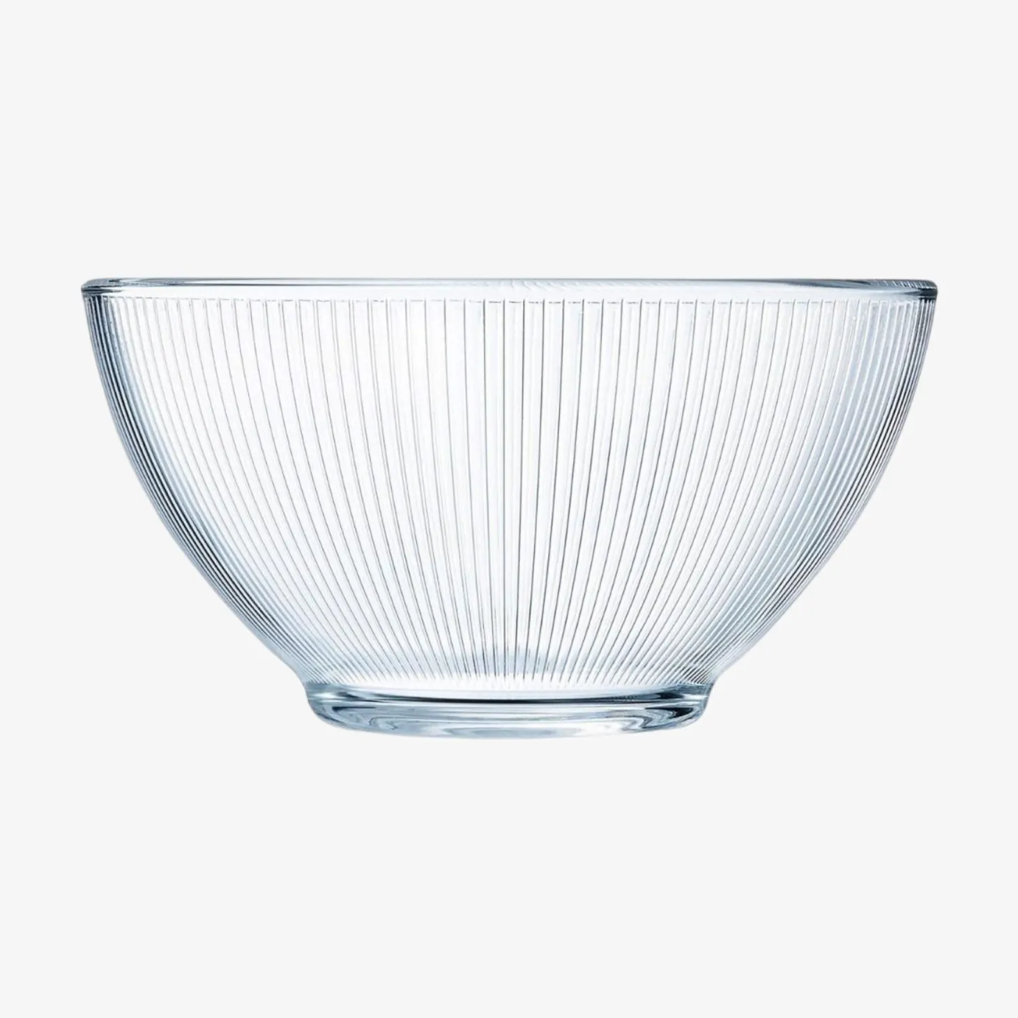Bol de vidrio transparente Stria 50cl