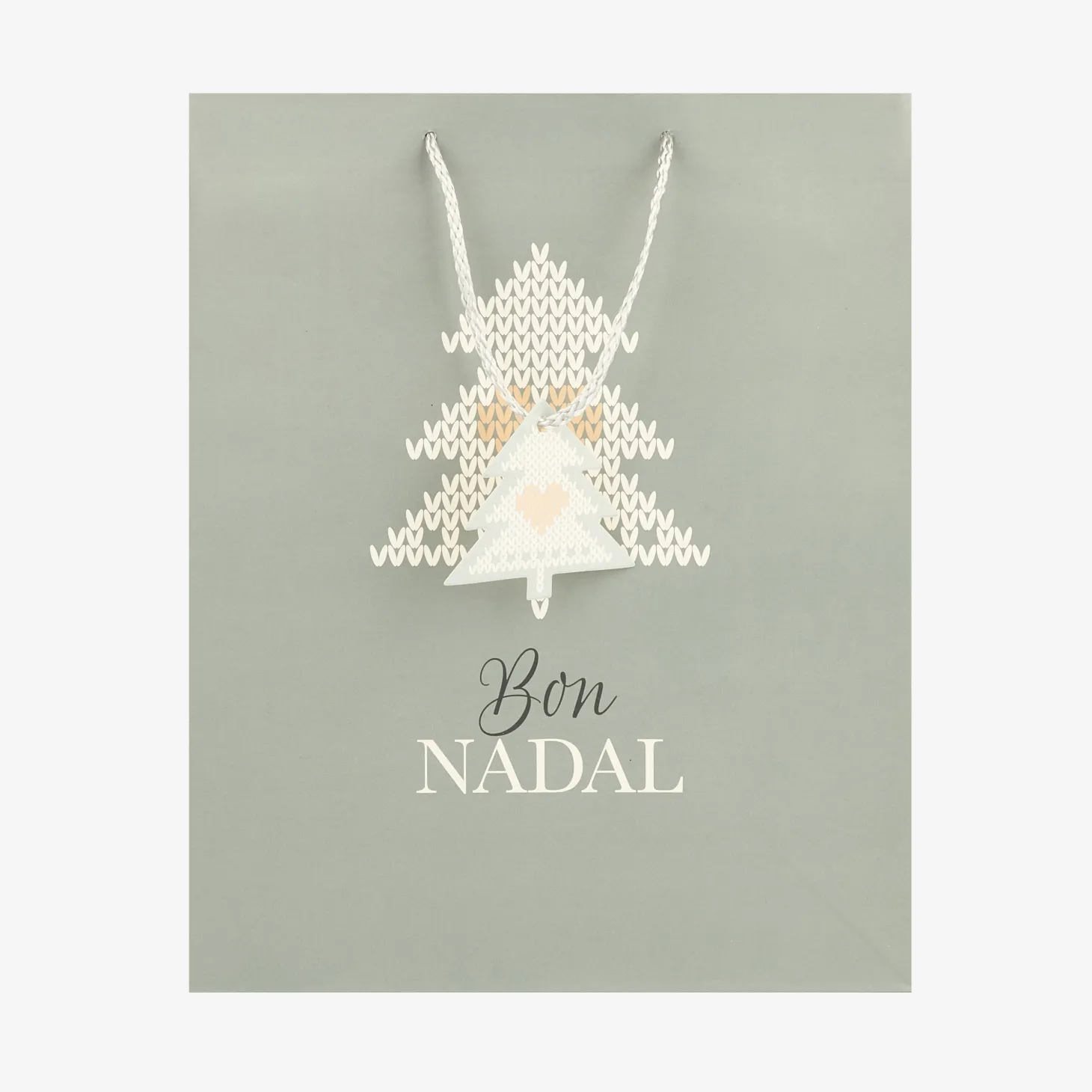 Bolsa de papel para regalo papel gris Nordic XL