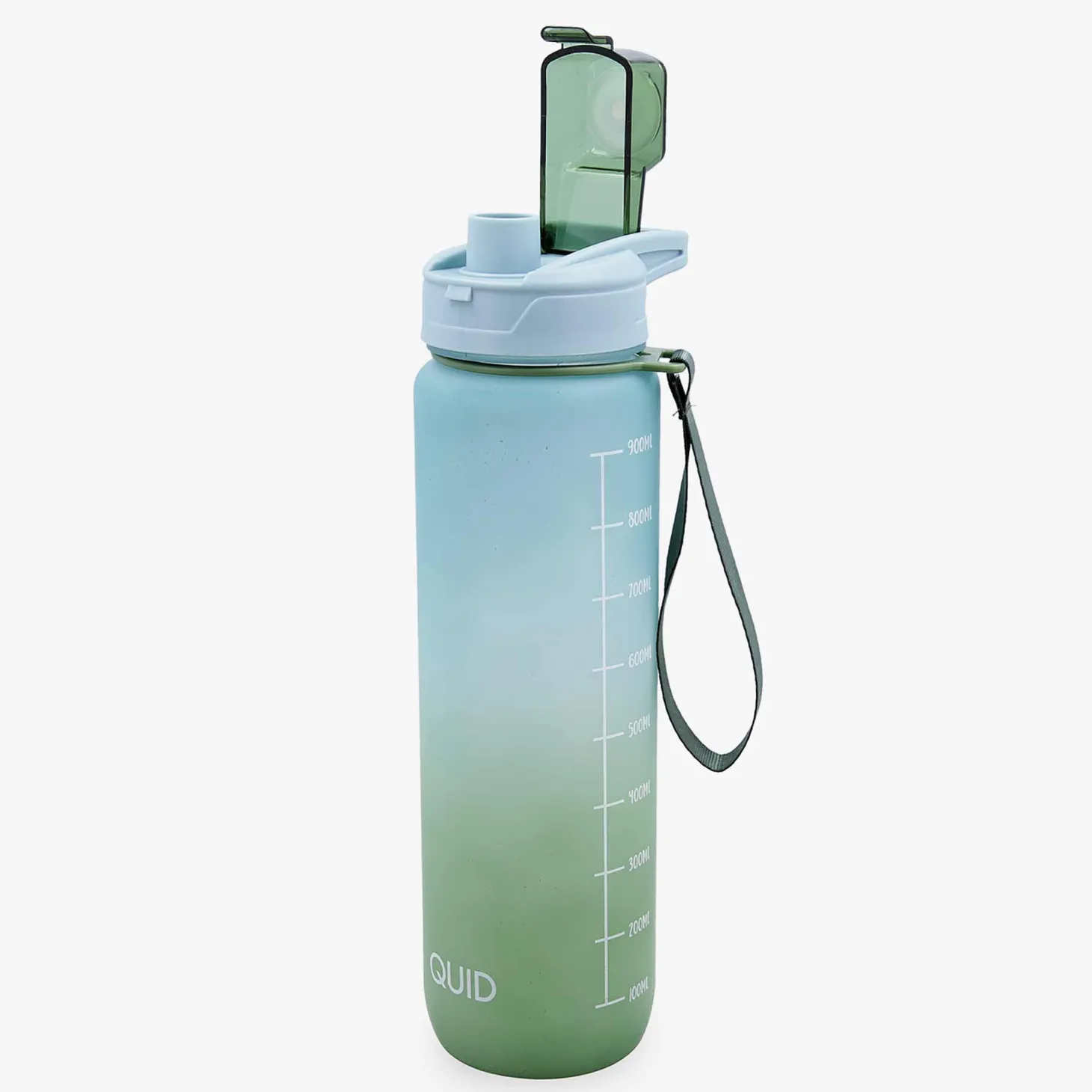 Botella de plástico verde 1L Tera