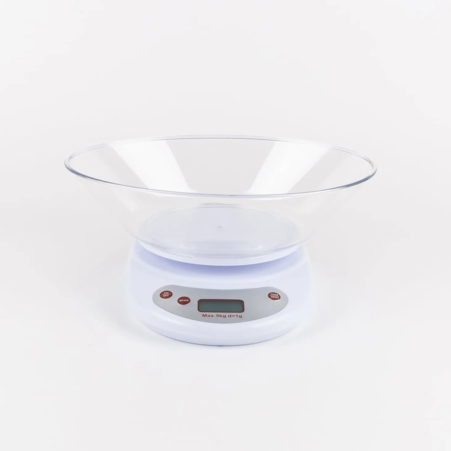 Báscula para cocina con bol de plástico 5kg