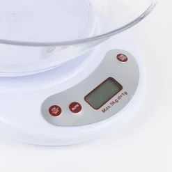 Báscula para cocina con bol de plástico 5kg