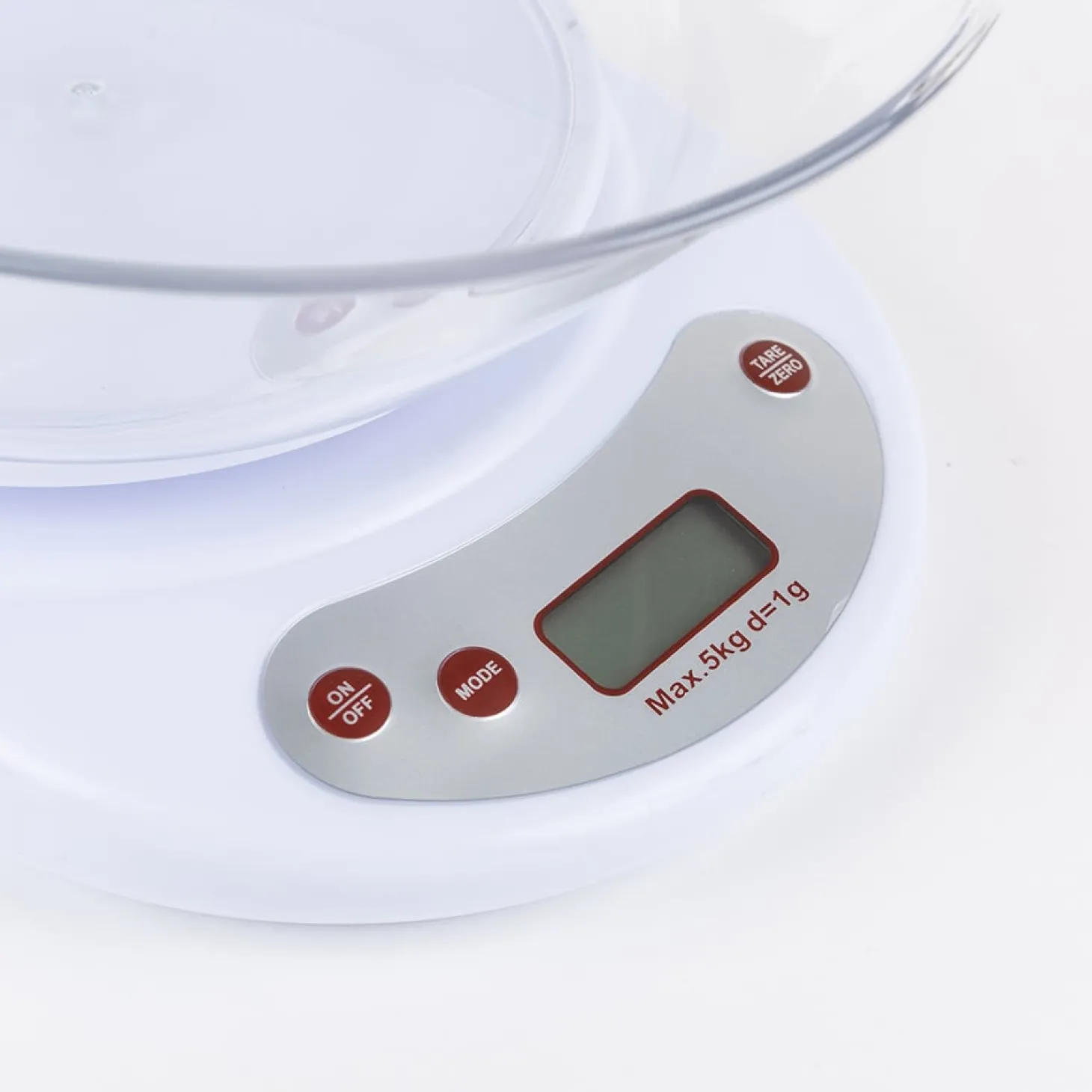 Báscula para cocina con bol de plástico 5kg