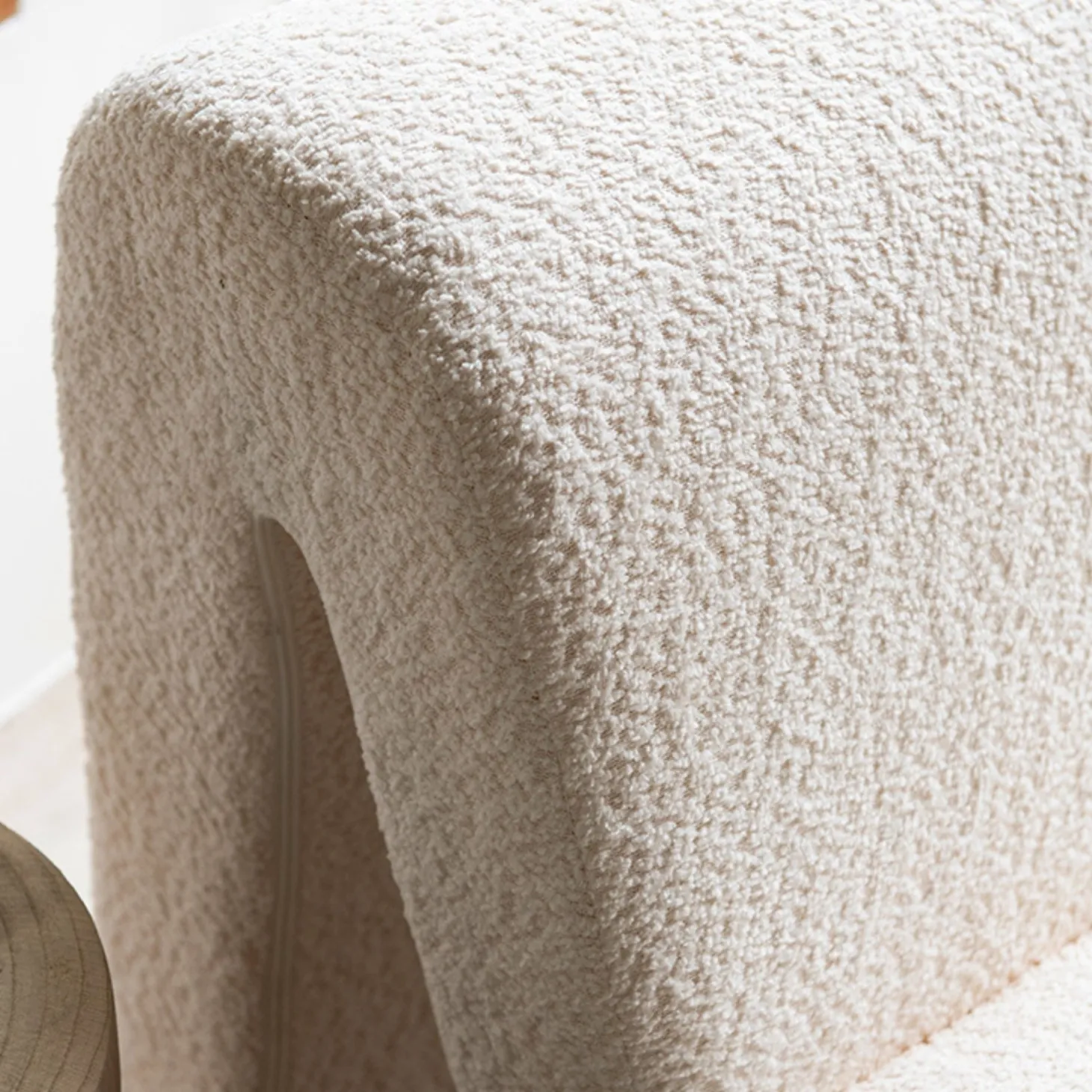 Butaca borreguito beige Ailen 59x86x64cm Clau&Chloe