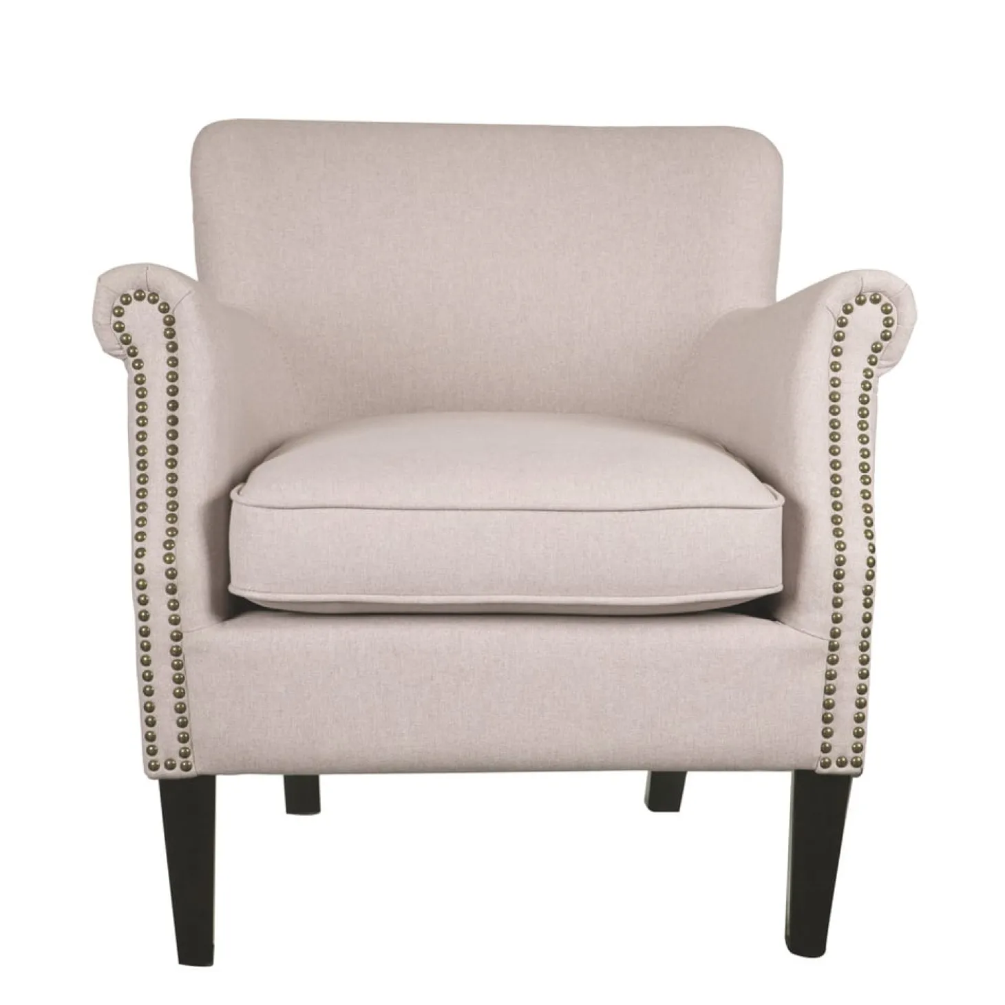 Butaca de poliéster beige Aurora 76x78x79cm Clau&Chloe
