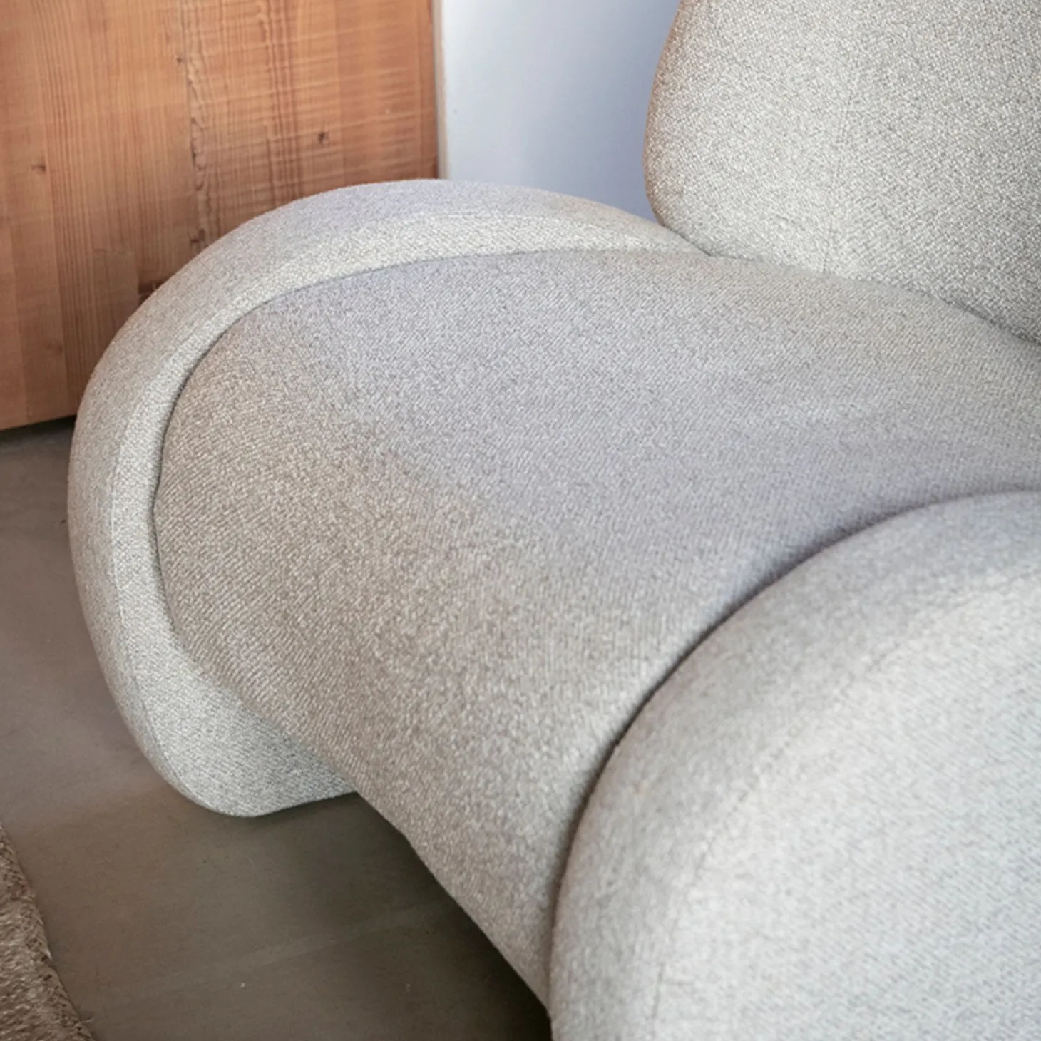 Butaca gris Telma 82x91x75cm Clau&Chloe