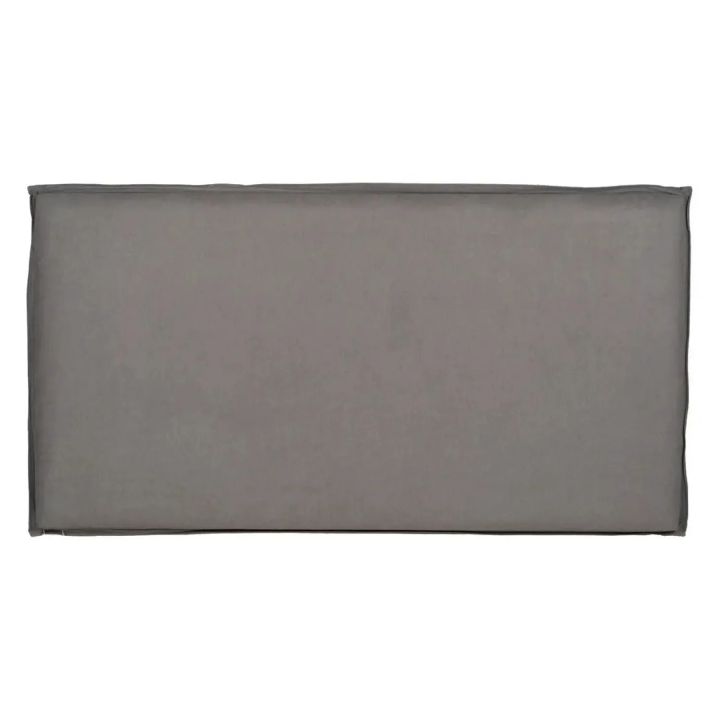 Cabecero tapizado desenfundable gris 190x8x100cm