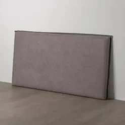 Cabecero tapizado desenfundable gris 190x8x100cm
