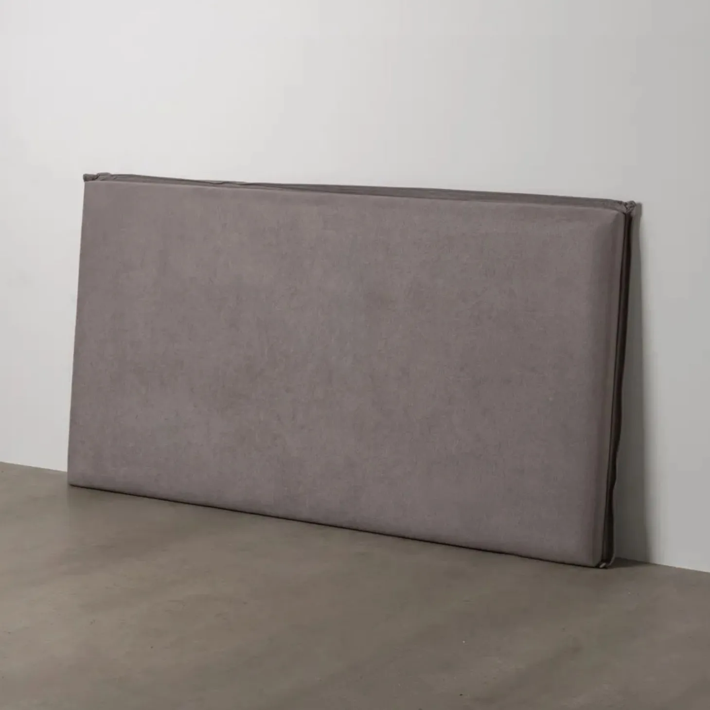 Cabecero tapizado desenfundable gris 190x8x100cm