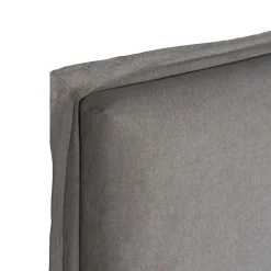 Cabecero tapizado desenfundable gris 190x8x100cm