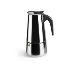 Cafetera de 4 tazas de acero inoxidable con asa baquelita - Ibili