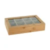 Caja de infusiones de bambú 32x20x7cm