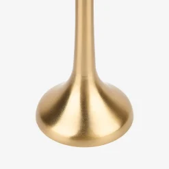 Candelabro de aluminio dorado 9x26cm