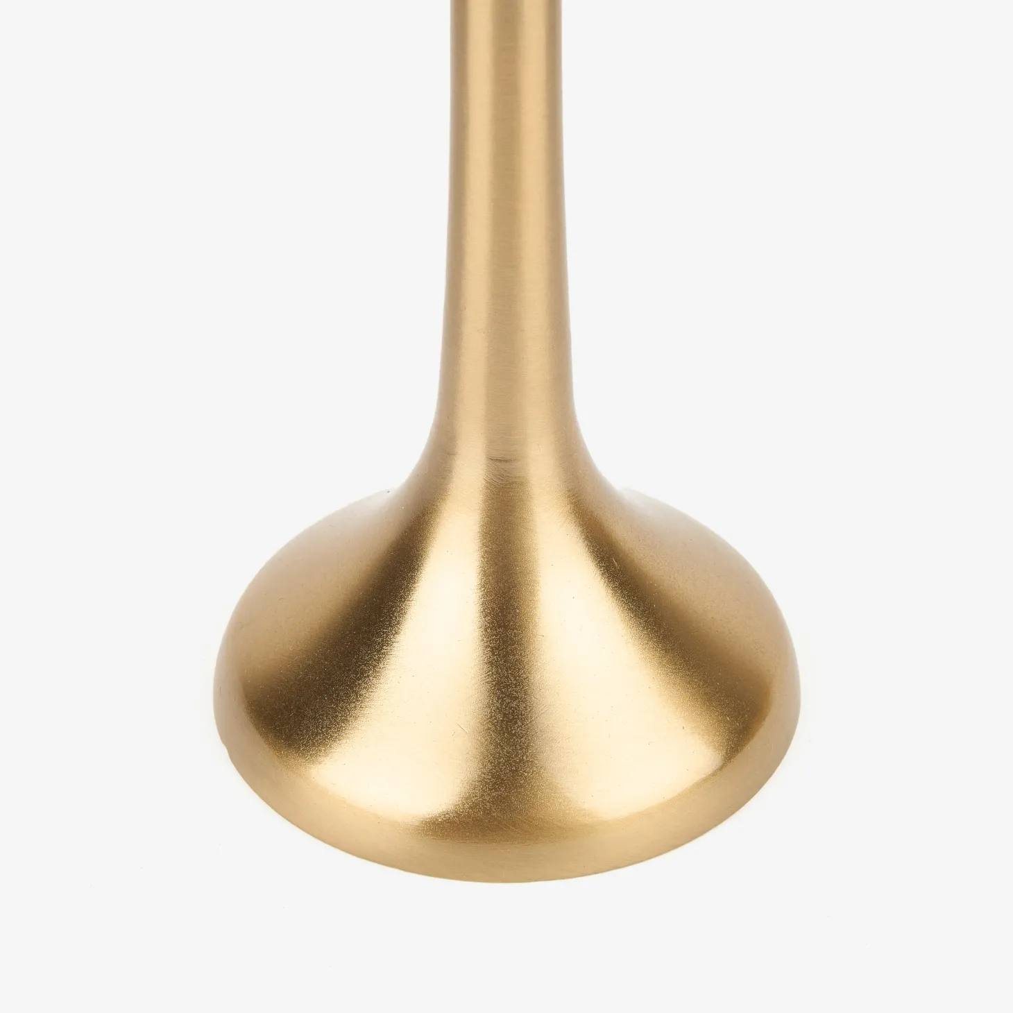Candelabro de aluminio dorado 9x26cm