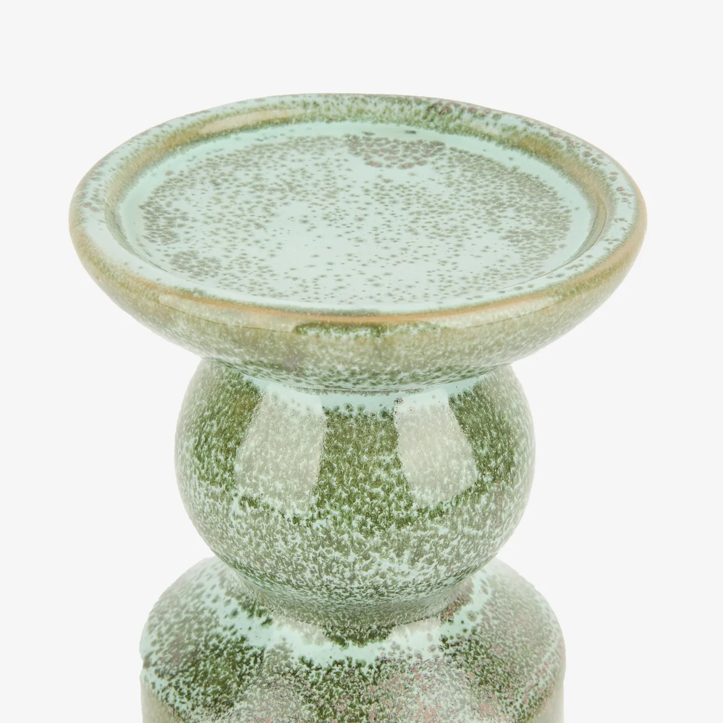 Candelabro de gres verde Narea 24cm