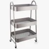 Carro de cocina gris Branik 45x31x78