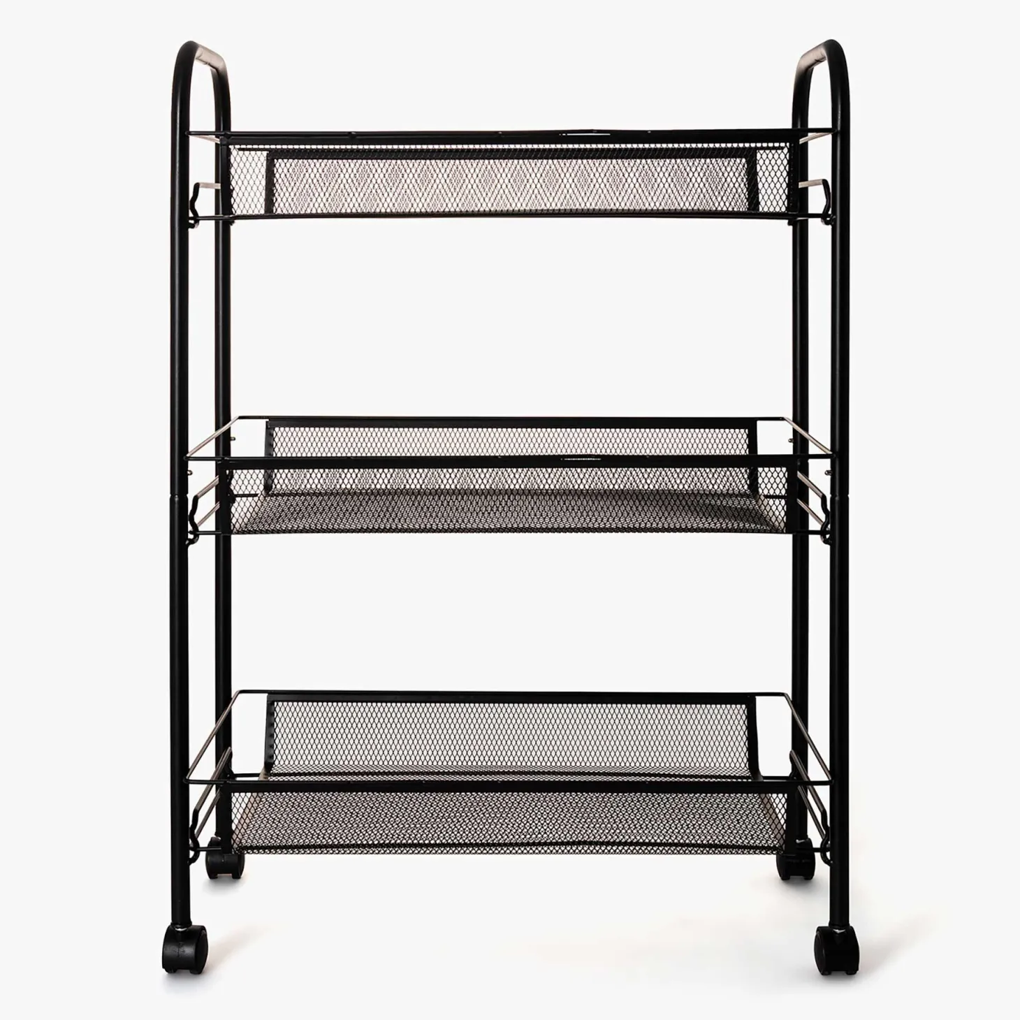 Carro de cocina negro Gorlan 44x26x63