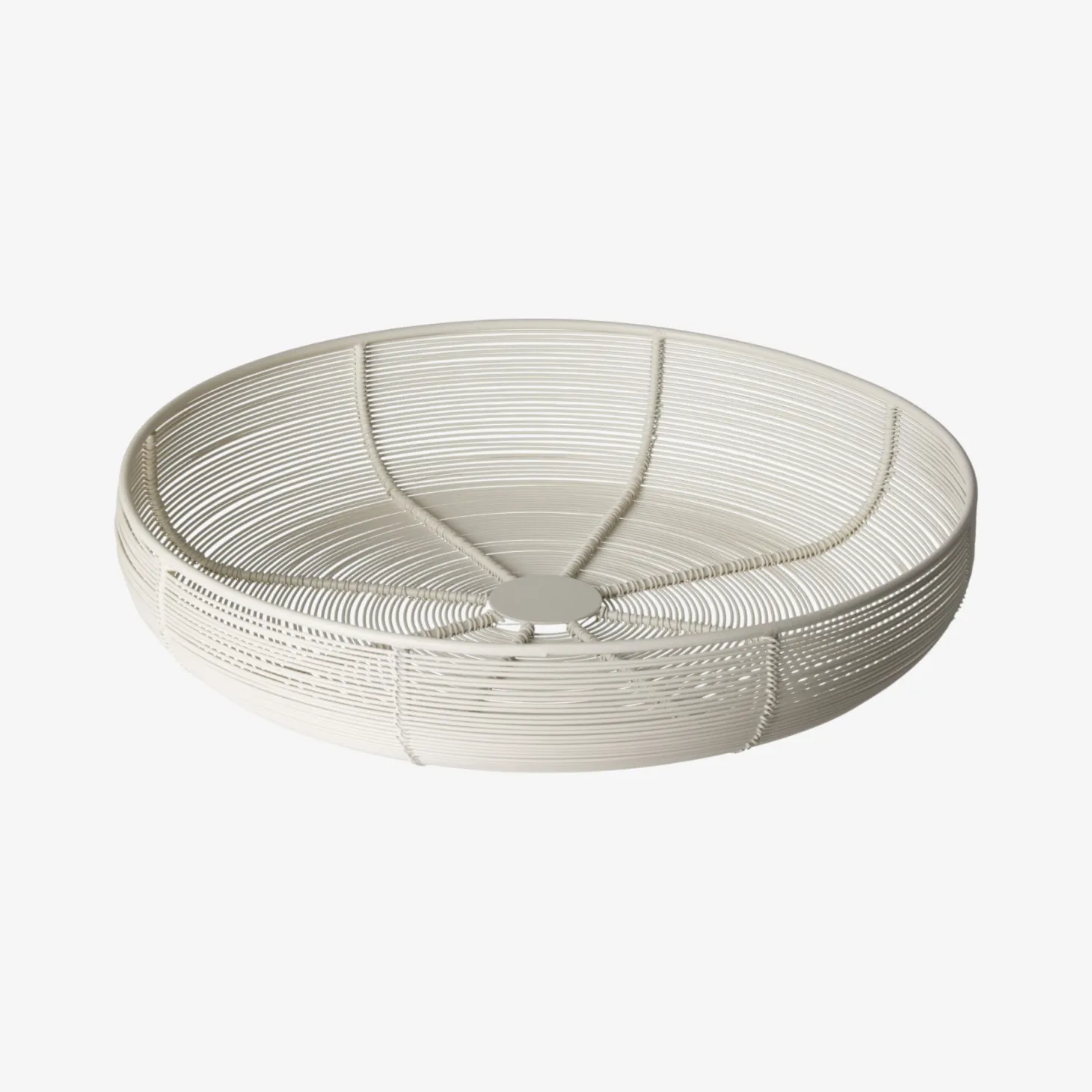 Cesta blanca Ø31x6cm