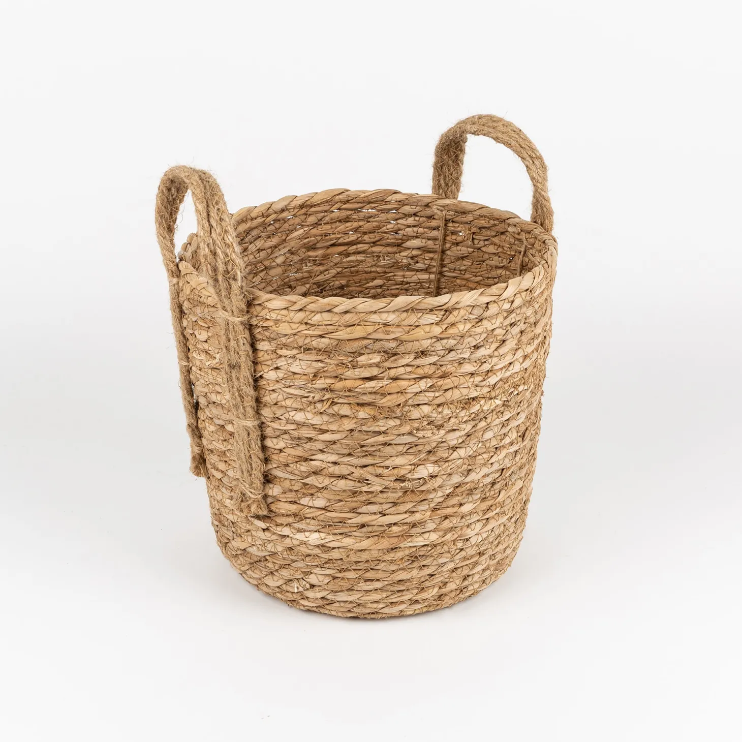 Cesta con asa esparto Magret Ø23x23cm