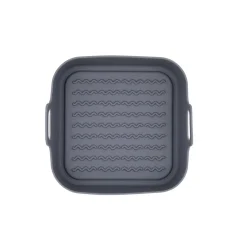 Cesta freidora de silicona gris 19x19x9cm