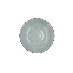 Conjunto de 2 tazas con plato azul de gres Vita 22cl
