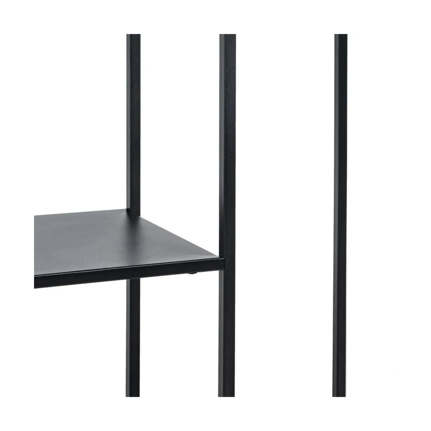 Consola de acero negro Calista 100x30x81cm