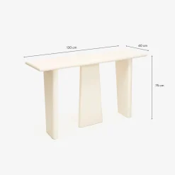 Consola de madera de mango Moscú 130x40x75cm Clau&Chloe