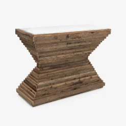 Consola de madera de olmo reciclada Pisco 120x45x87cm