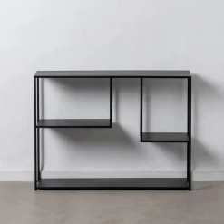 Consola de metal negro Calista 100x26x75cm