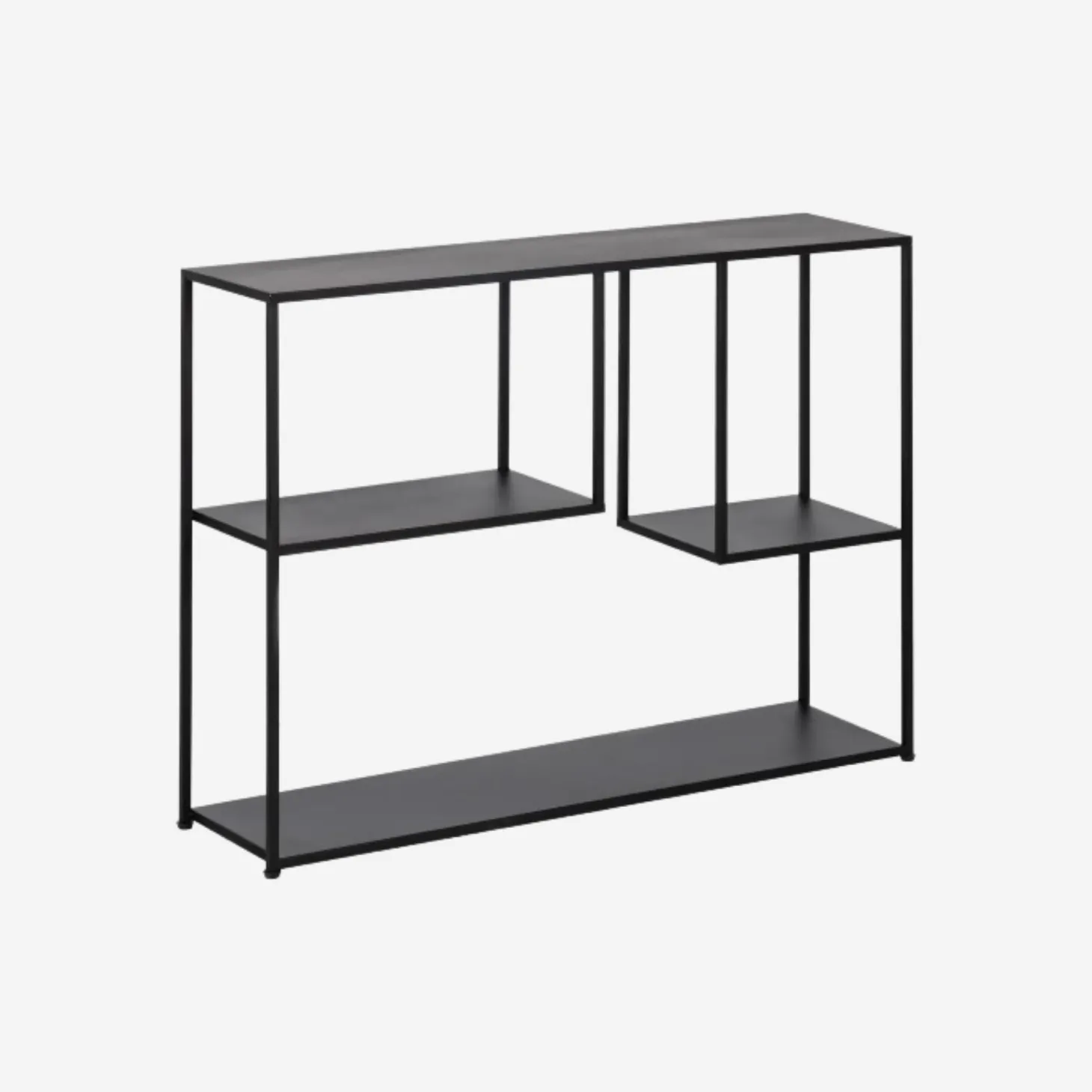 Consola de metal negro Calista 100x26x75cm