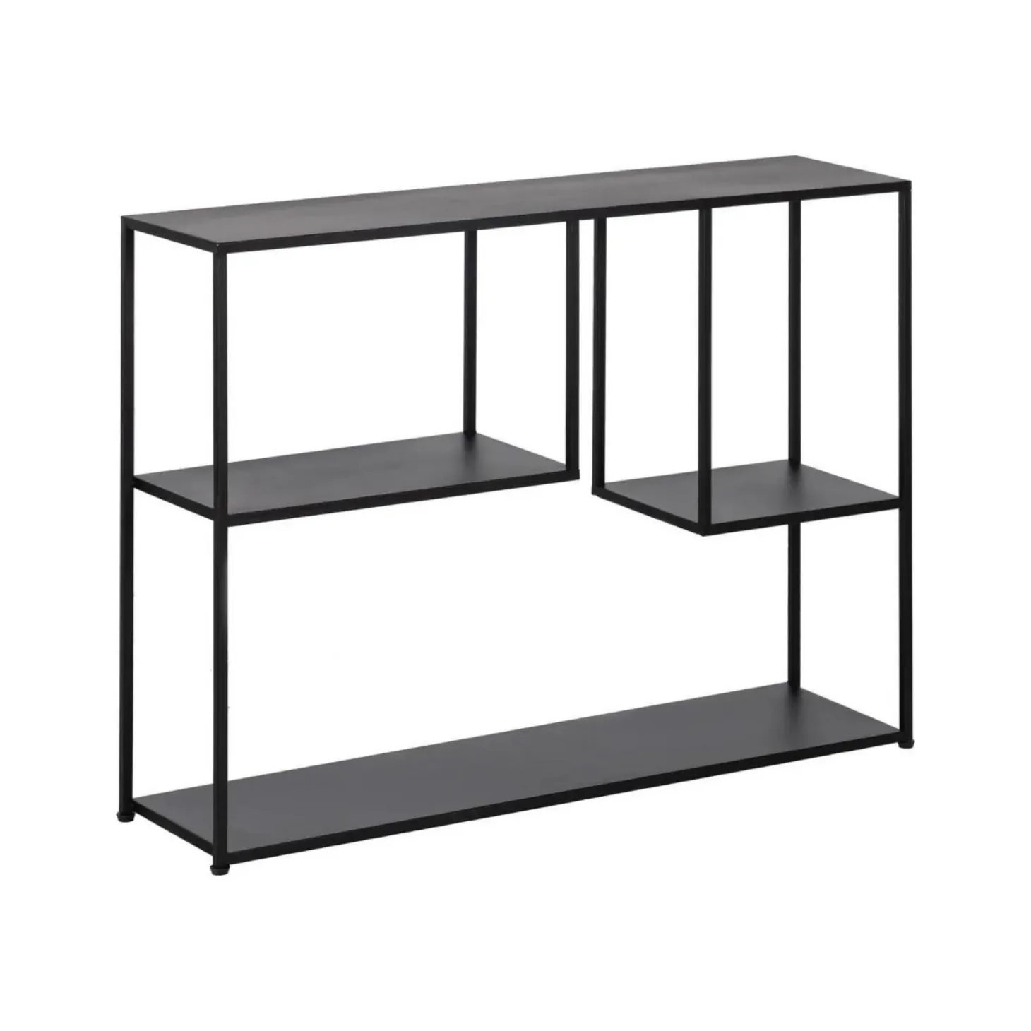 Consola de metal negro Calista 100x26x75cm