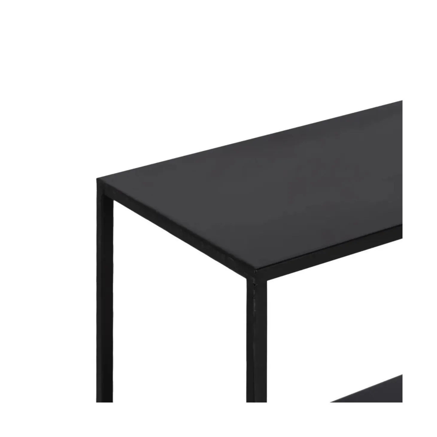 Consola de metal negro Calista 100x26x75cm