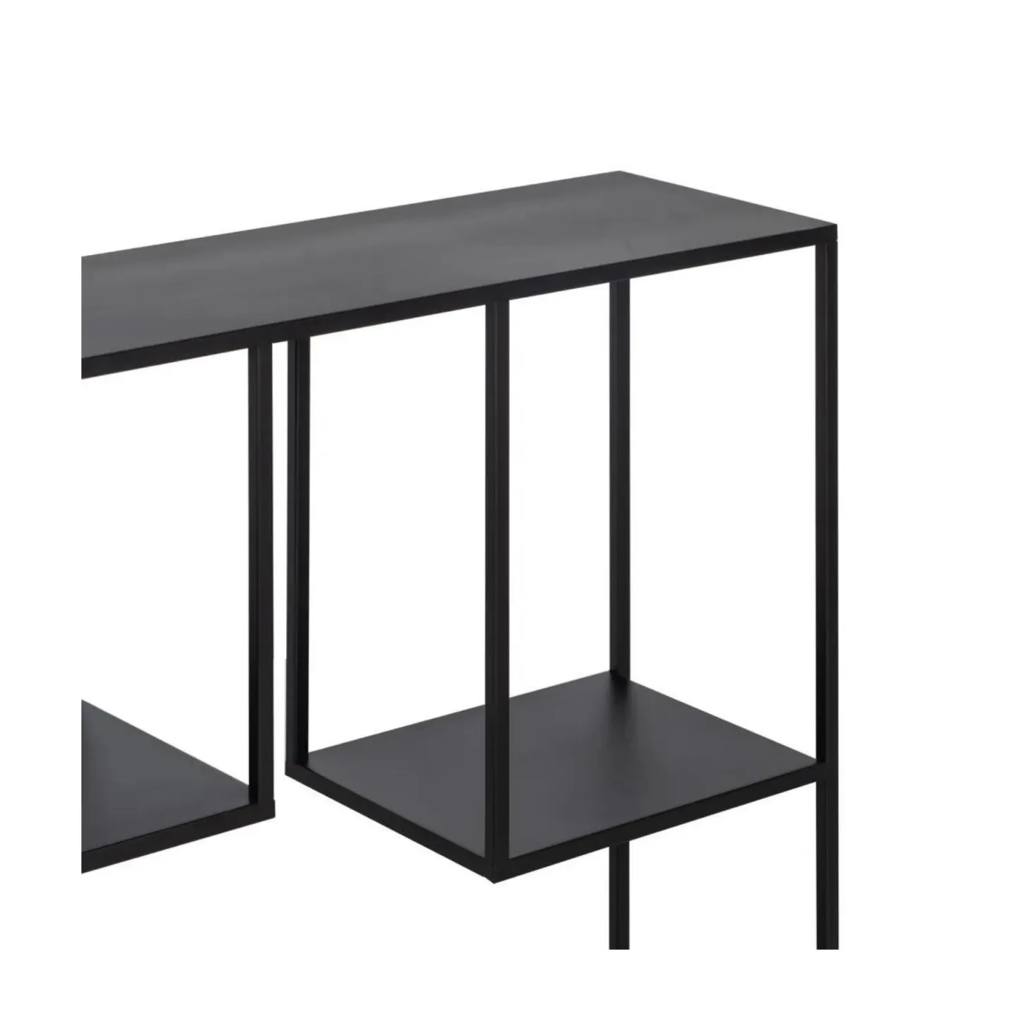 Consola de metal negro Calista 100x26x75cm