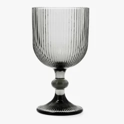 Copa de vidrio gris de 37cl Siva