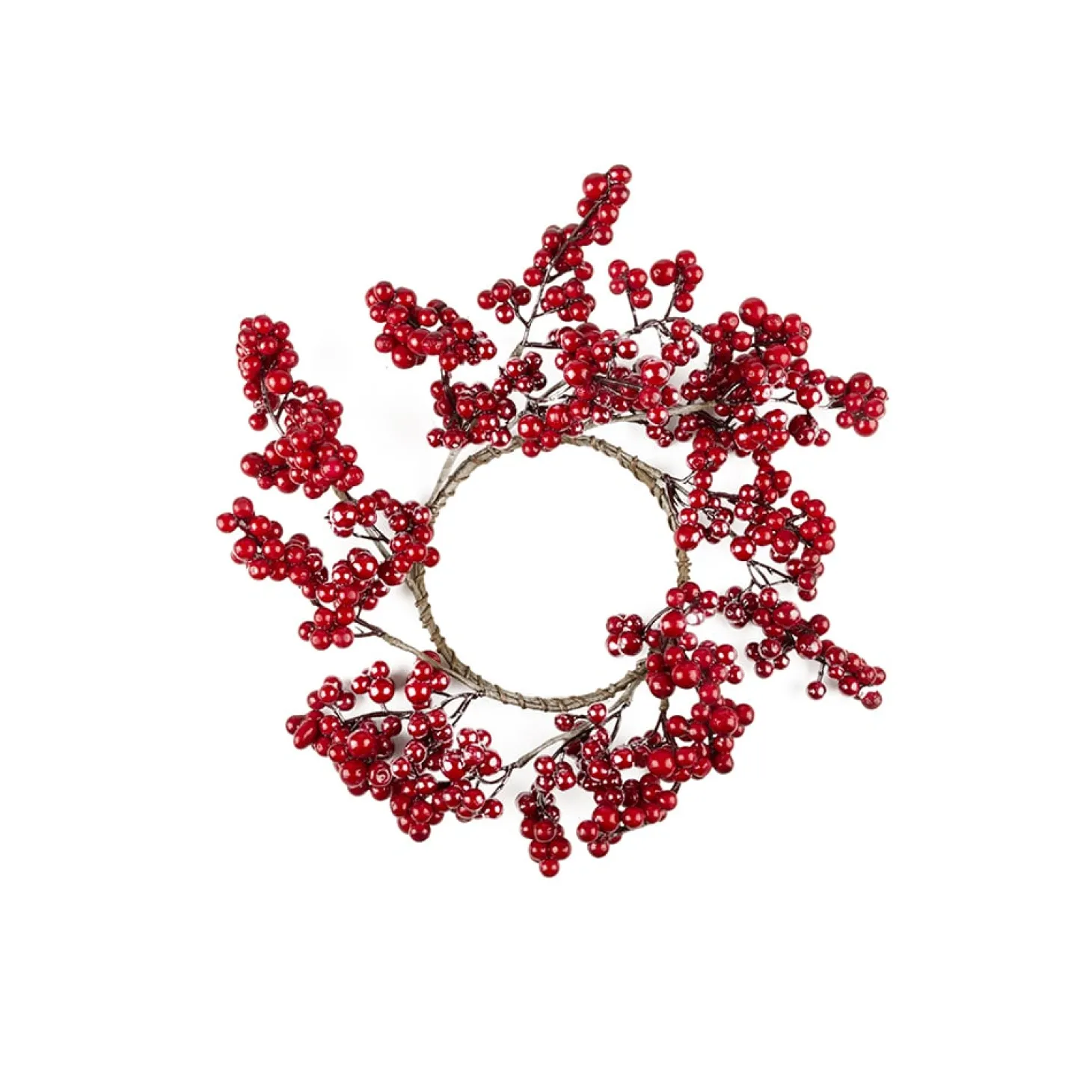 Corona decorativa bayas rojas Ø25cm