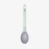 Cuchara de cocina de plástico verde y gris Nira 32cm
