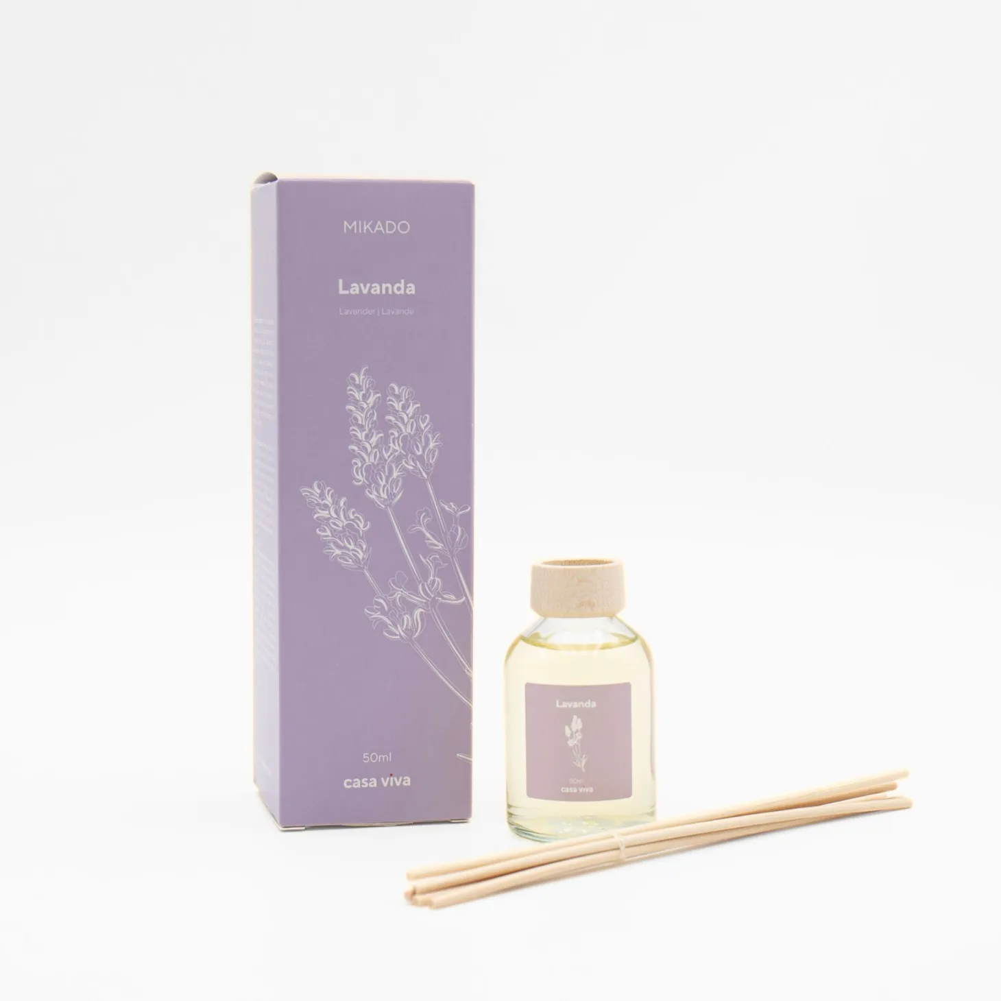 Difusor en mikado Lavanda 50ml Casa Viva