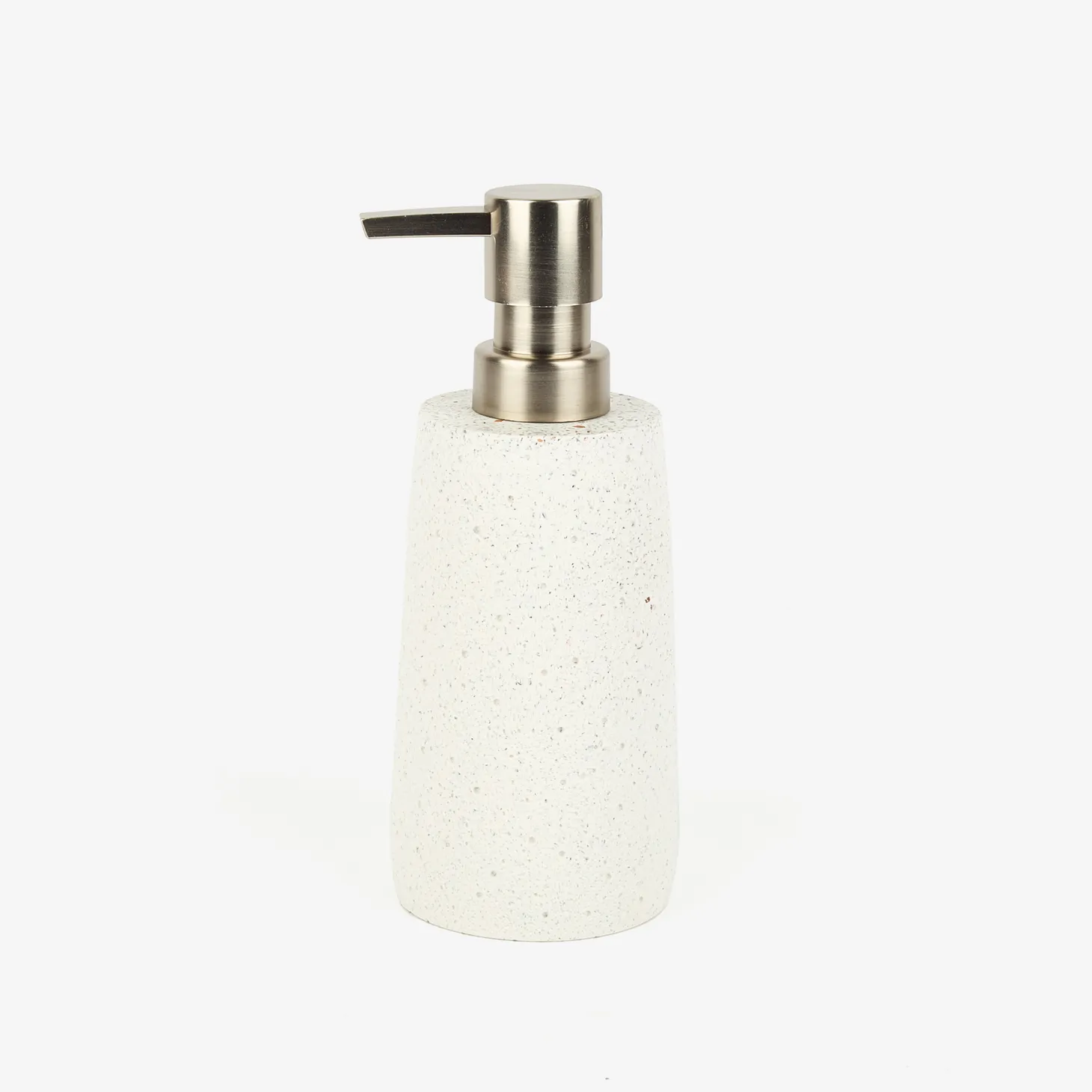 Dispensador de jabón de baño de poliresina granito Ø6x17cm