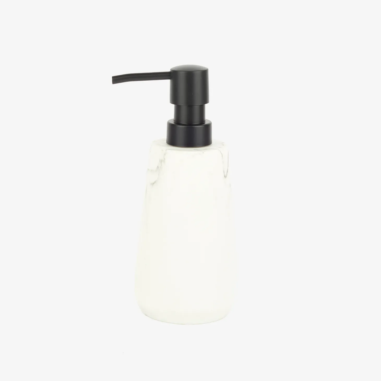 Dispensador de jabón de baño efecto mármol Fem Ø8x19cm