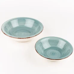 Ensaladera azul de gres Vita Ø23cm