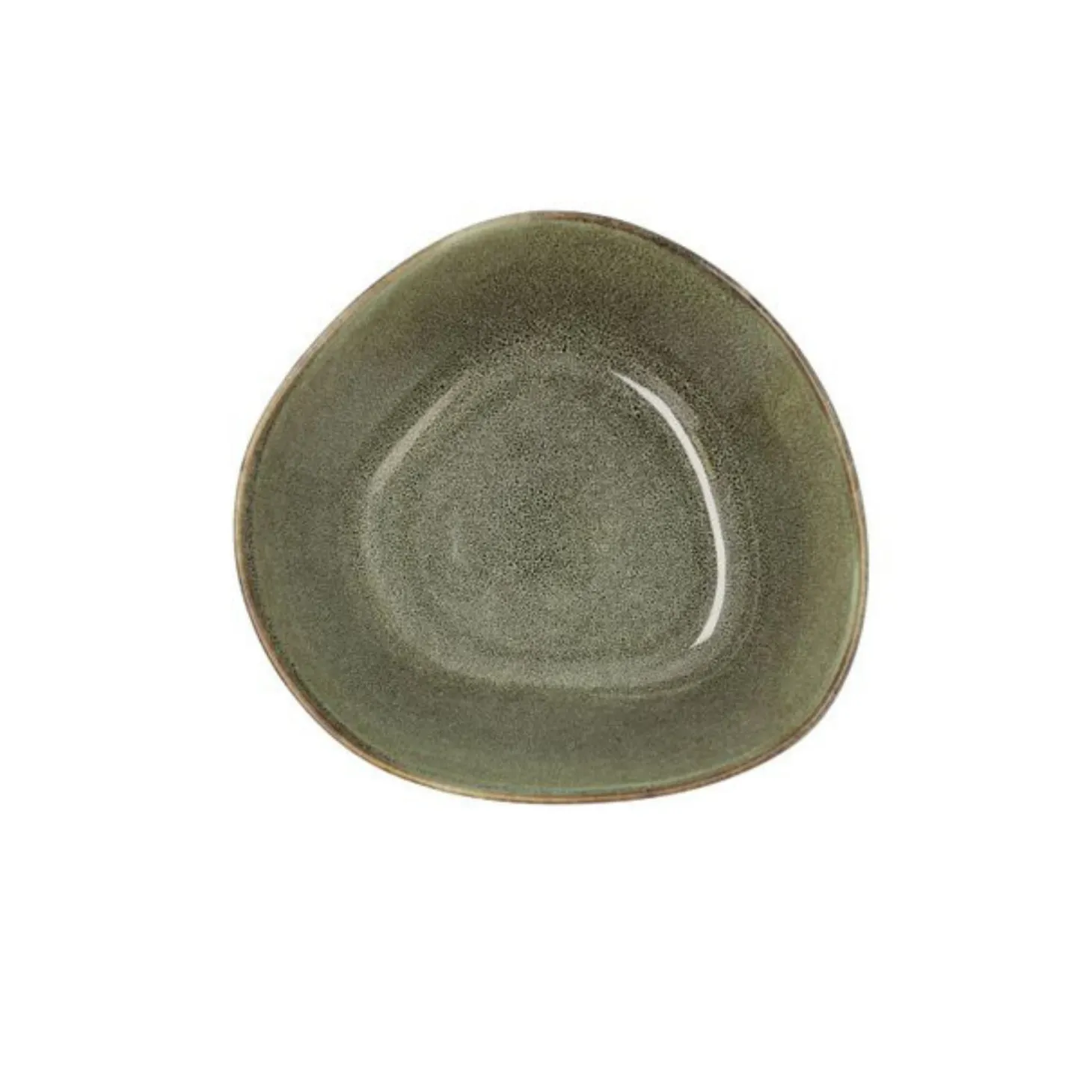 Ensaladera de gres verde Beget Ø20cm