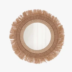Espejo de pared redondo de yute Ø50cm Savanna