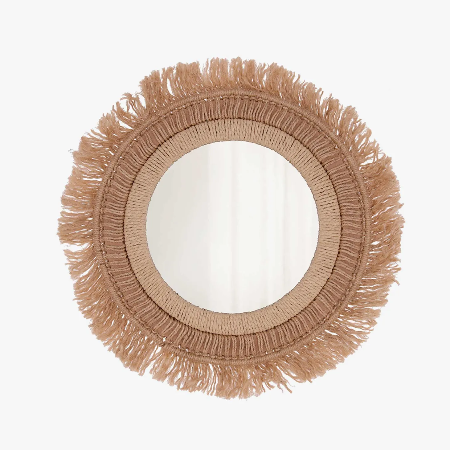Espejo de pared redondo de yute Ø50cm Savanna